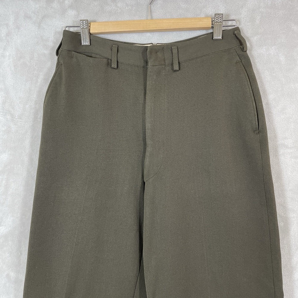 40s 50s Drop Loop Gabardine Pants Slacks Mens 28x28 Rockabilly True VTG Waldes